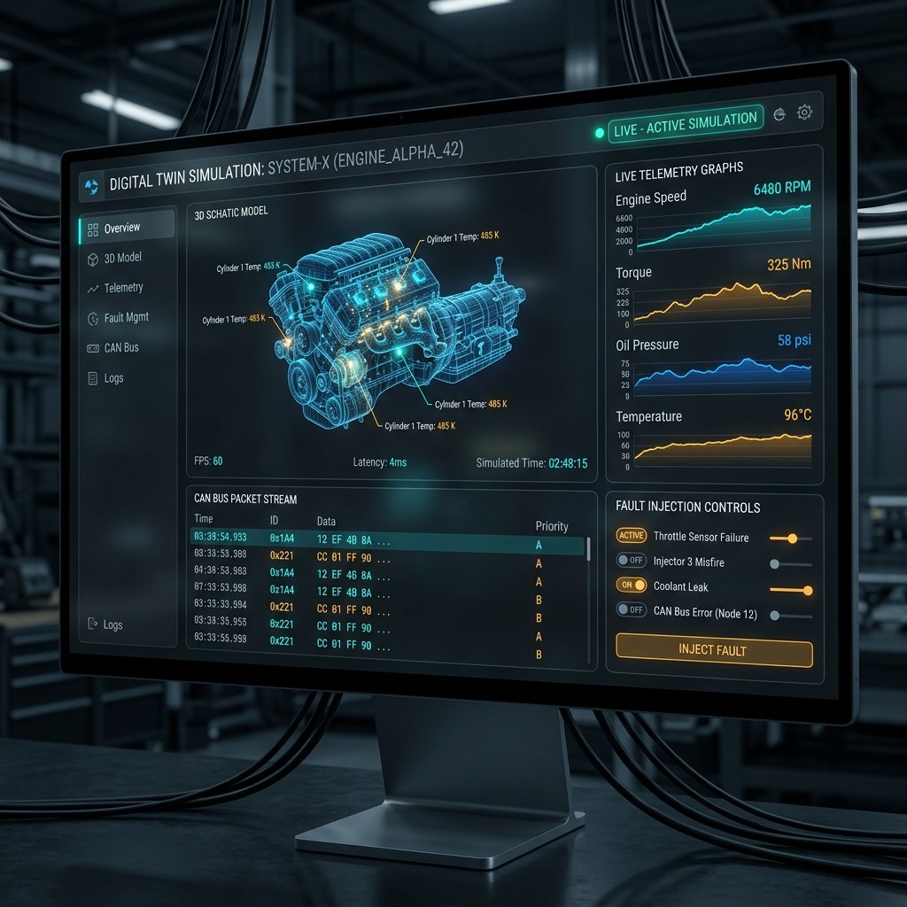Asahi Tech Digital Twin Circuit Simulation Dashboard