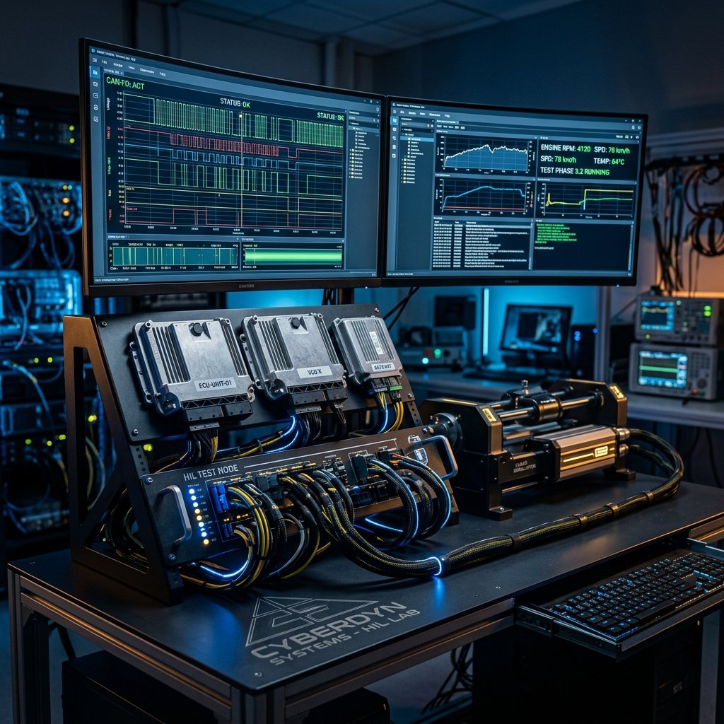 Asahi Tech Hardware-in-the-Loop Test Bench Setup